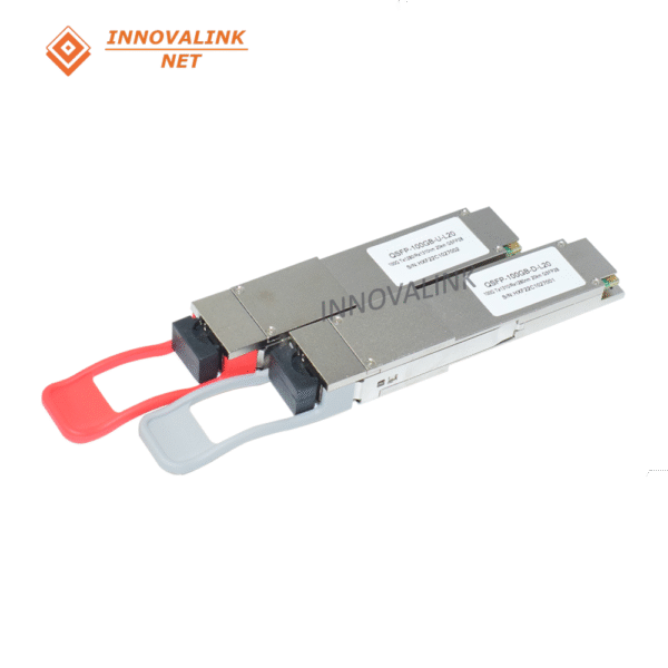100G QSFP28 BIDI 20Km 1290nm 1310nm Simplex LC Optical Transceiver Module for 1 Fiber 100G Link